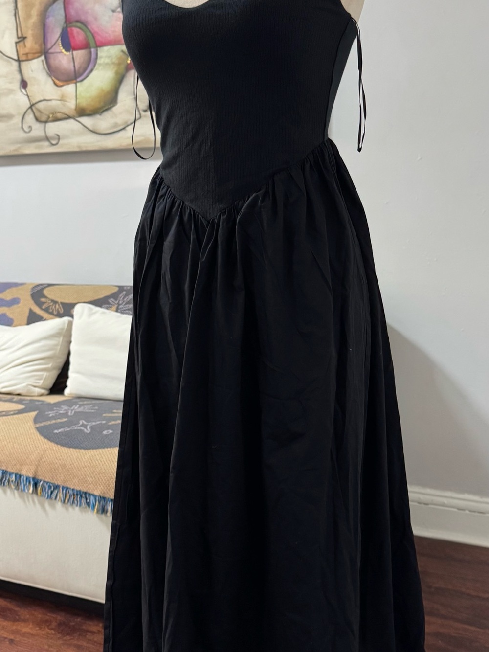 Abercrombie & Fitch Black Maxi Dress NWT SP - Picture 5 of 8